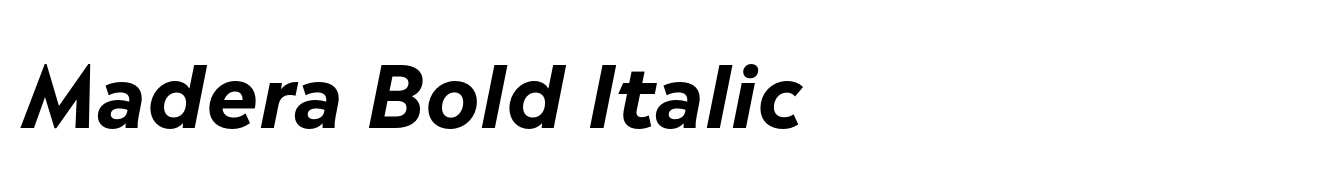Madera Bold Italic image